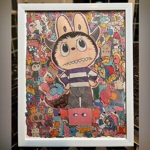 Labubu Art in Picture Frame